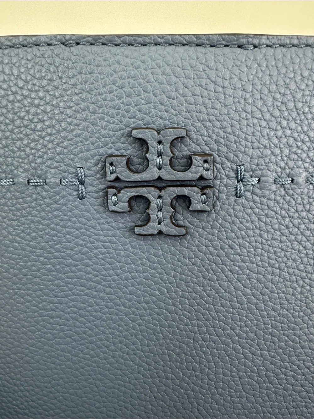 Tory Burch McGraw Bucket Shoulder Bag in Bluewood Blue.